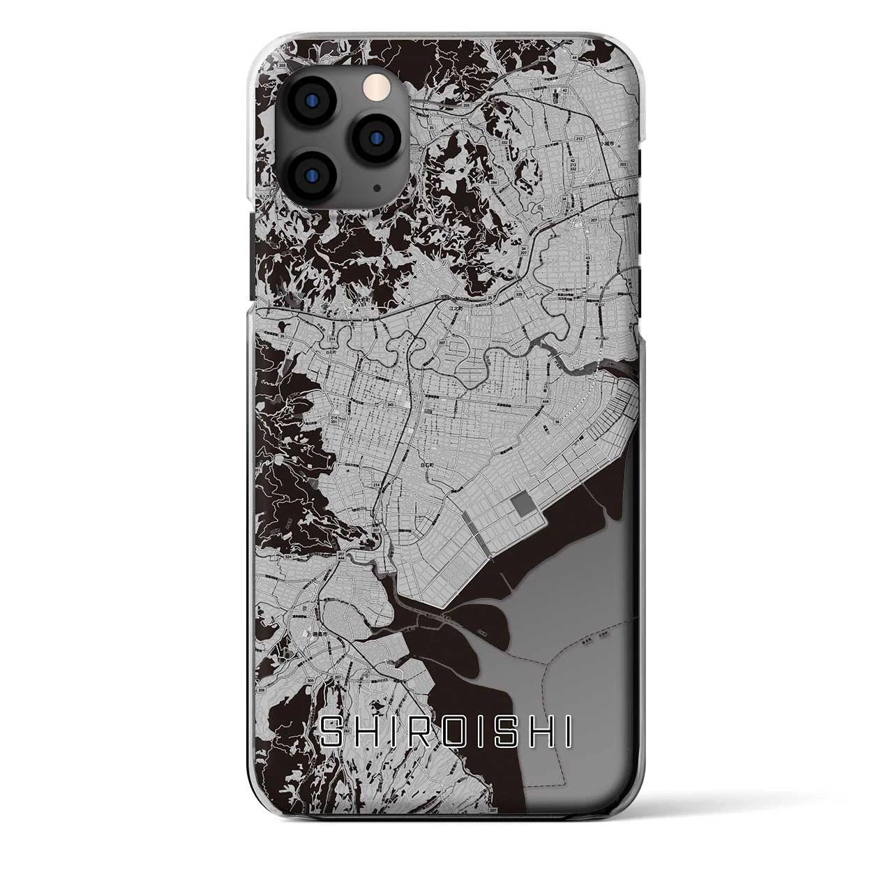 【白石（佐賀県）】地図柄iPhoneケース（クリアタイプ）