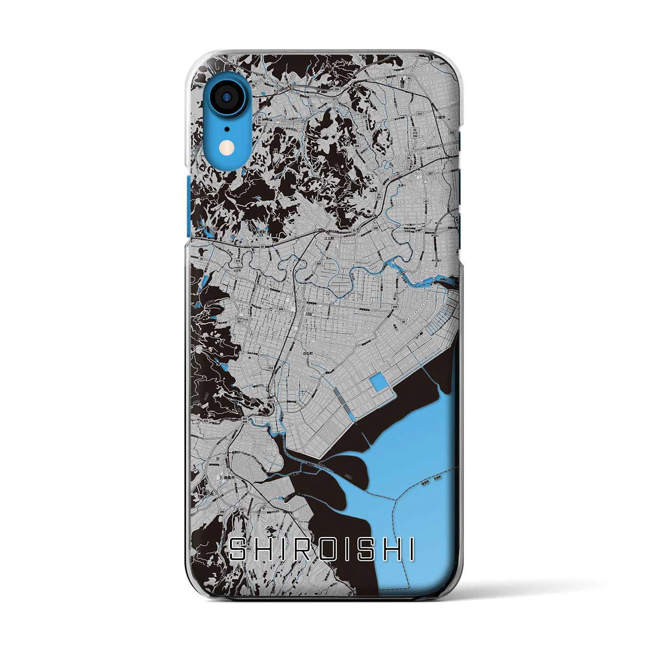 【白石（佐賀県）】地図柄iPhoneケース（クリアタイプ）