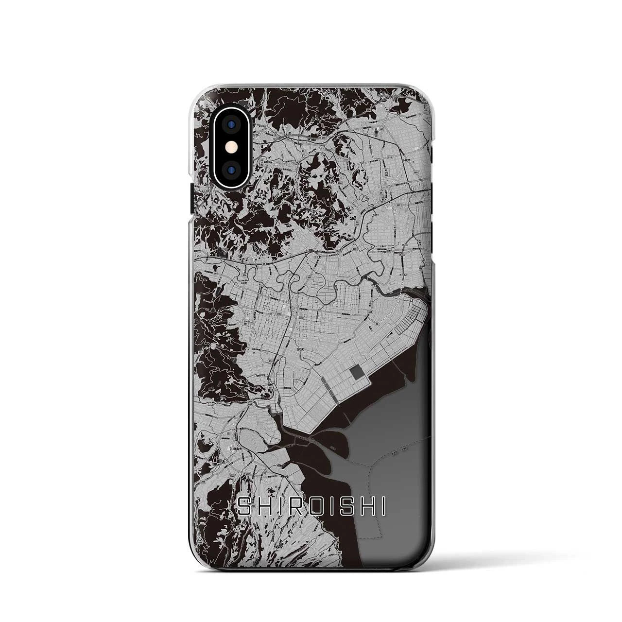 【白石（佐賀県）】地図柄iPhoneケース（クリアタイプ）