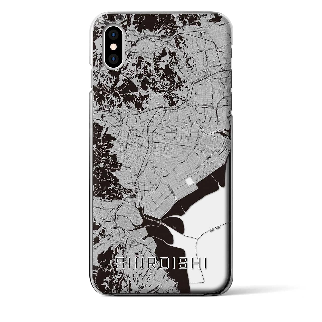 【白石（佐賀県）】地図柄iPhoneケース（クリアタイプ）