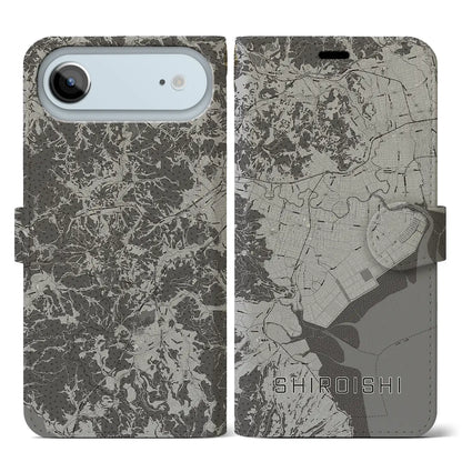 【白石（佐賀県）】地図柄iPhoneケース（手帳タイプ）