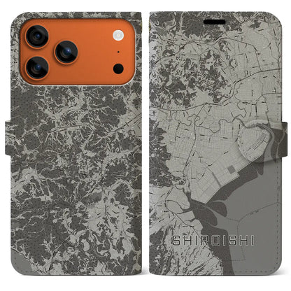 【白石（佐賀県）】地図柄iPhoneケース（手帳タイプ）