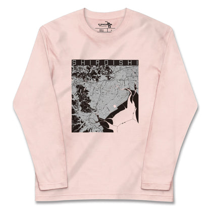 【白石（佐賀県）（佐賀県）】地図柄ロングスリーブTシャツ