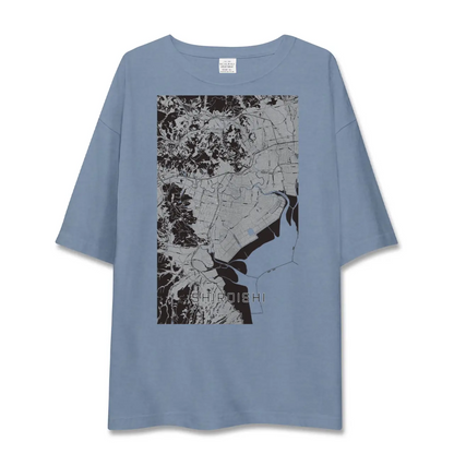 【白石（佐賀県）（佐賀県）】地図柄ビッグシルエットTシャツ