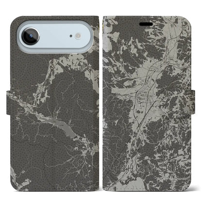 【白石（宮城県）】地図柄iPhoneケース（手帳タイプ）