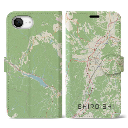 【白石（宮城県）】地図柄iPhoneケース（手帳タイプ）