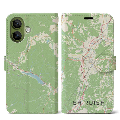 【白石（宮城県）】地図柄iPhoneケース（手帳タイプ）