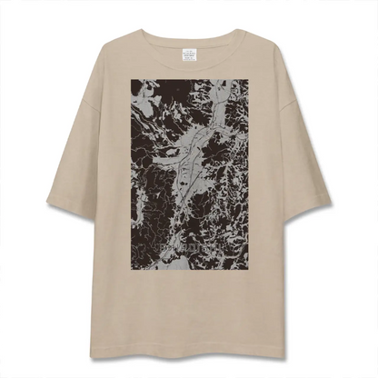 【白石（宮城県）】地図柄ビッグシルエットTシャツ