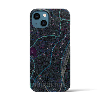 【白金（東京都）】地図柄iPhoneケース（バックカバータイプ）