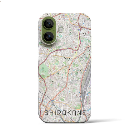 【白金（東京都）】地図柄iPhoneケース（バックカバータイプ）