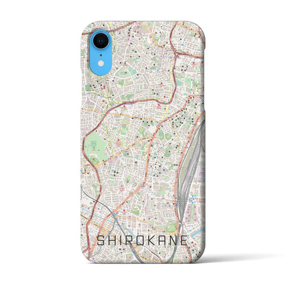 【白金（東京都）】地図柄iPhoneケース（バックカバータイプ）