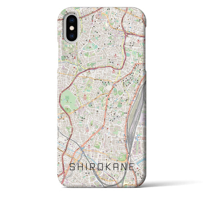 【白金（東京都）】地図柄iPhoneケース（バックカバータイプ）