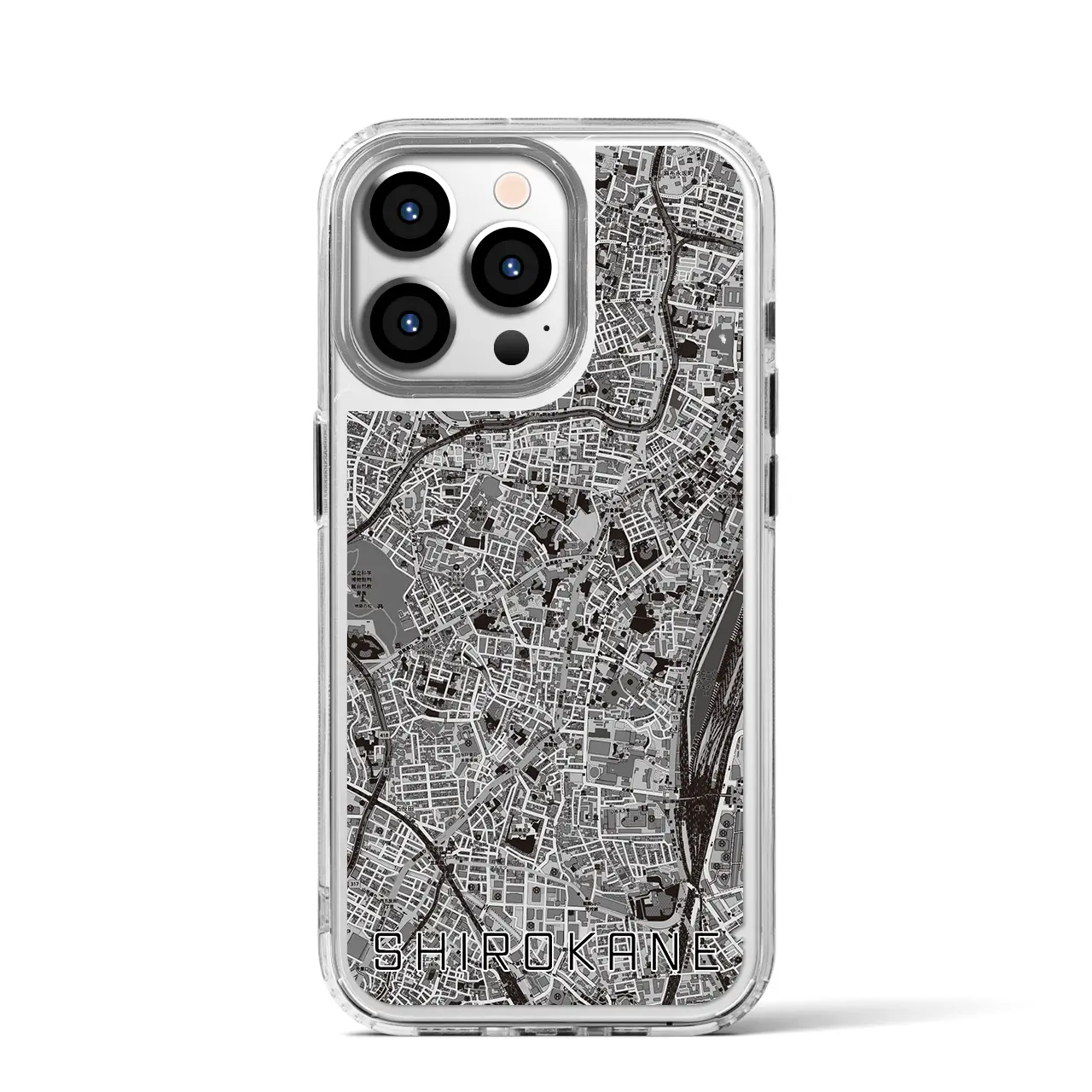 【白金（東京都）】地図柄iPhoneケース（MagSafeタイプ）