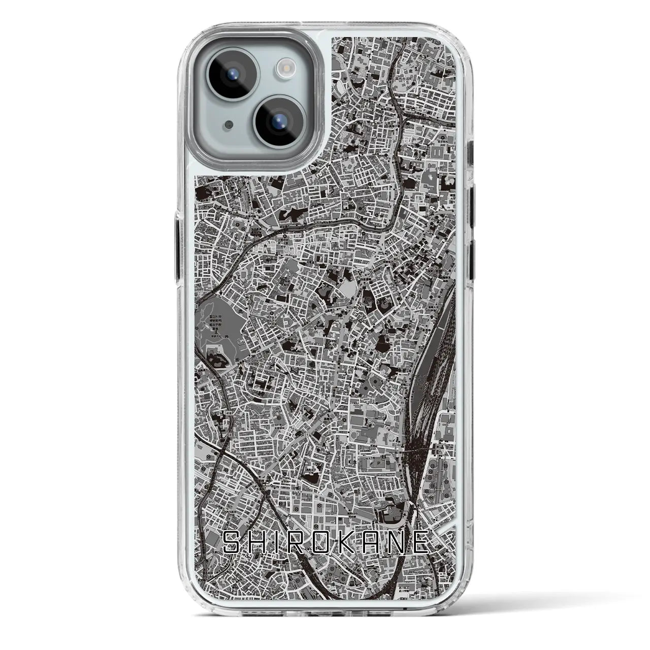 【白金（東京都）】地図柄iPhoneケース（MagSafeタイプ）
