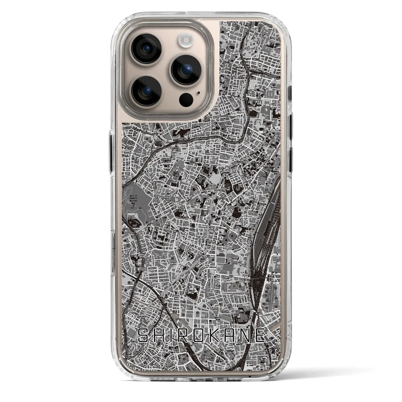 【白金（東京都）】地図柄iPhoneケース（MagSafeタイプ）