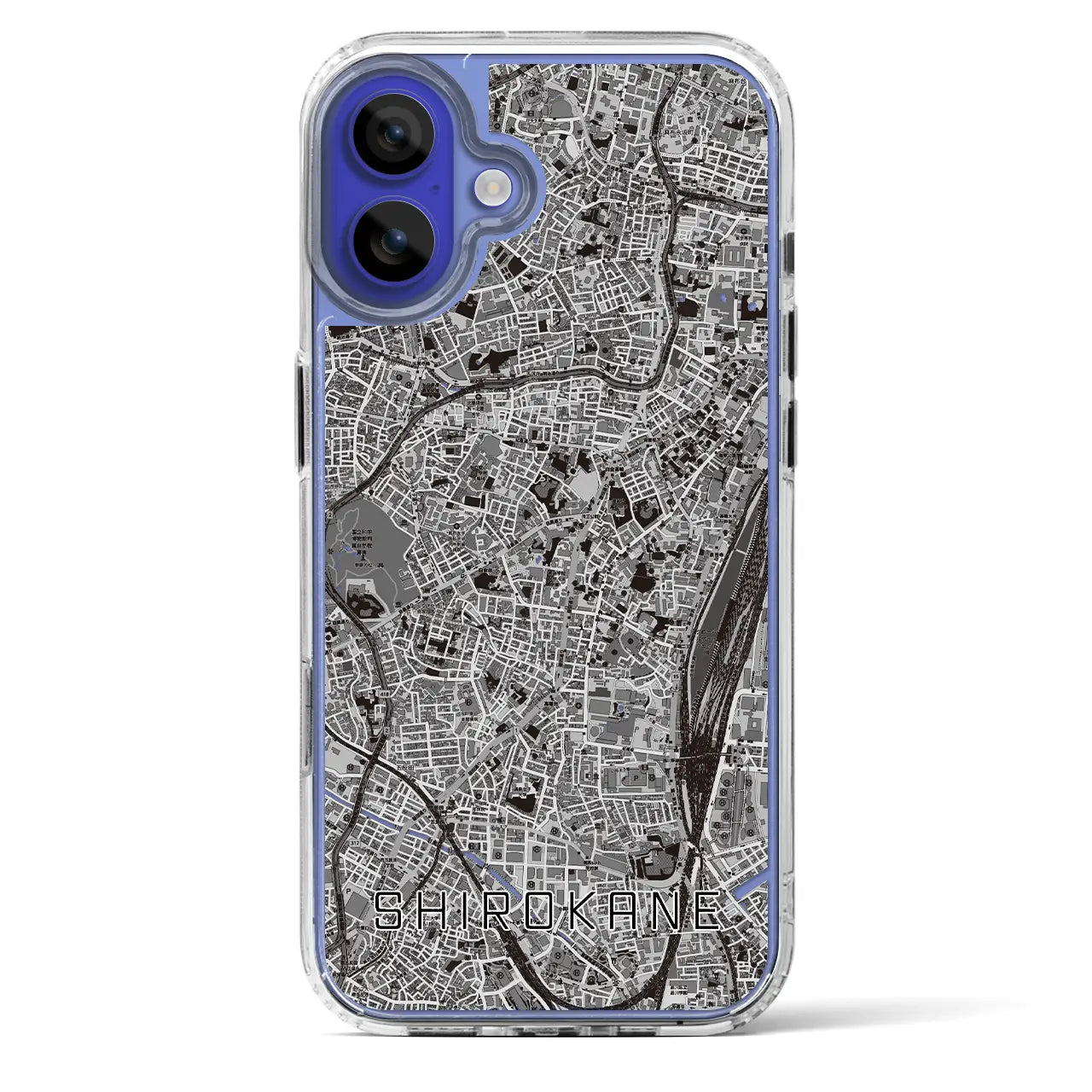 【白金（東京都）】地図柄iPhoneケース（MagSafeタイプ）