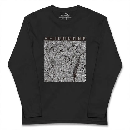 【白金（東京都）】地図柄ロングスリーブTシャツ