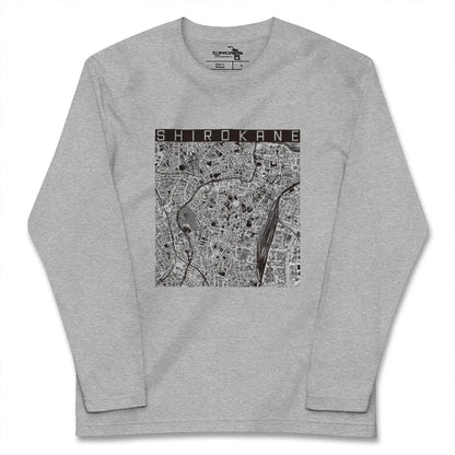 【白金（東京都）】地図柄ロングスリーブTシャツ
