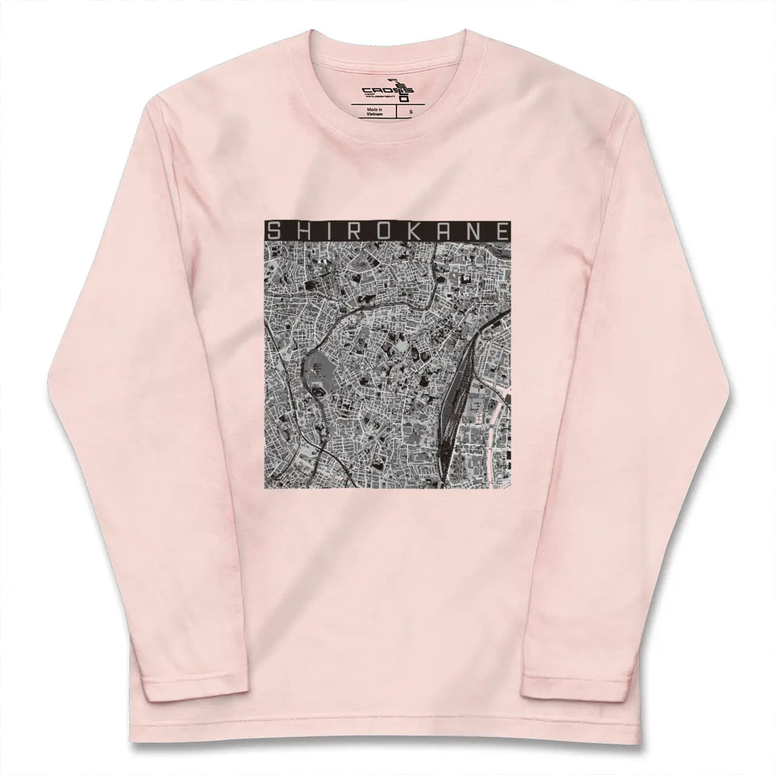 【白金（東京都）】地図柄ロングスリーブTシャツ