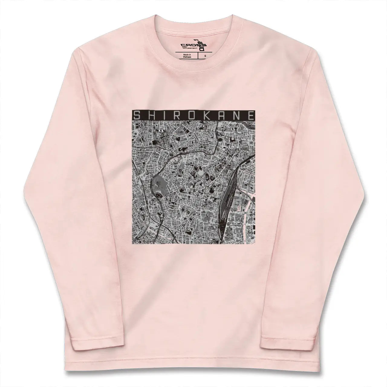 【白金（東京都）】地図柄ロングスリーブTシャツ