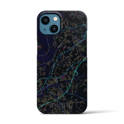 【酒々井（千葉県）】地図柄iPhoneケース（バックカバータイプ）