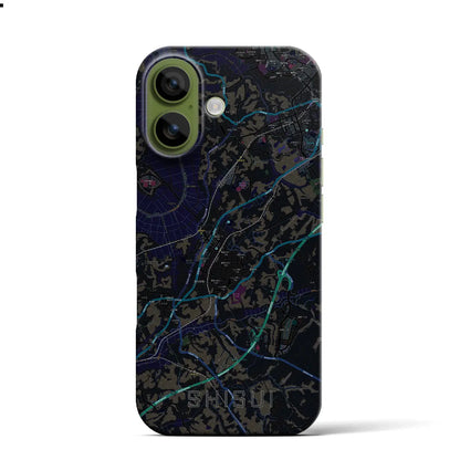 【酒々井（千葉県）】地図柄iPhoneケース（バックカバータイプ）