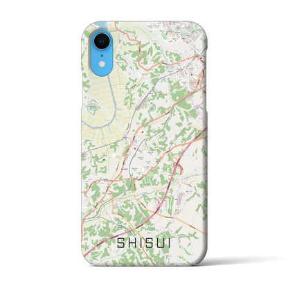 【酒々井（千葉県）】地図柄iPhoneケース（バックカバータイプ）