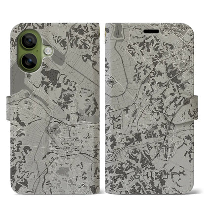 【酒々井（千葉県）】地図柄iPhoneケース（手帳タイプ）