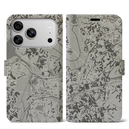 【酒々井（千葉県）】地図柄iPhoneケース（手帳タイプ）