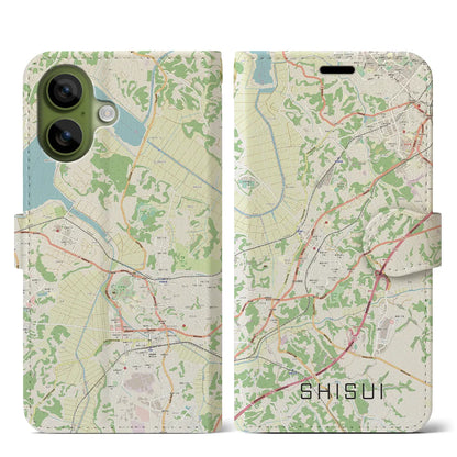 【酒々井（千葉県）】地図柄iPhoneケース（手帳タイプ）