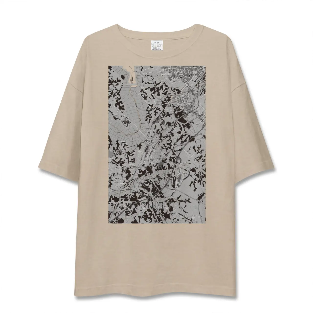 【酒々井（千葉県）】地図柄ビッグシルエットTシャツ