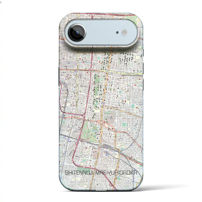 【四天王寺前夕陽ヶ丘（大阪府）】地図柄iPhoneケース（バックカバータイプ）