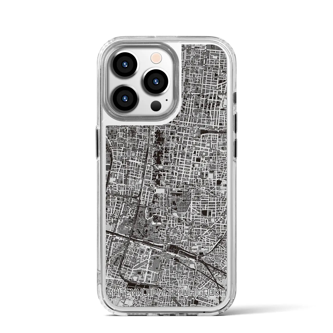 【四天王寺前夕陽ヶ丘（大阪府）】地図柄iPhoneケース（MagSafeタイプ）