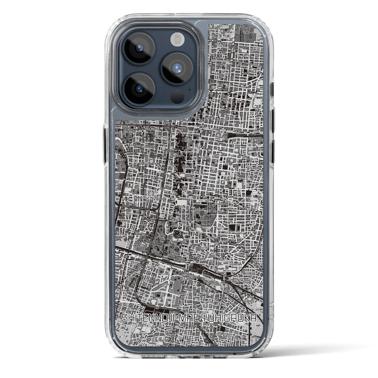 【四天王寺前夕陽ヶ丘（大阪府）】地図柄iPhoneケース（MagSafeタイプ）