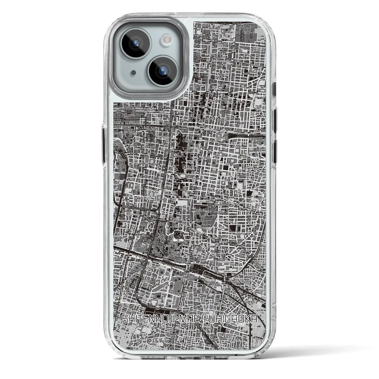 【四天王寺前夕陽ヶ丘（大阪府）】地図柄iPhoneケース（MagSafeタイプ）