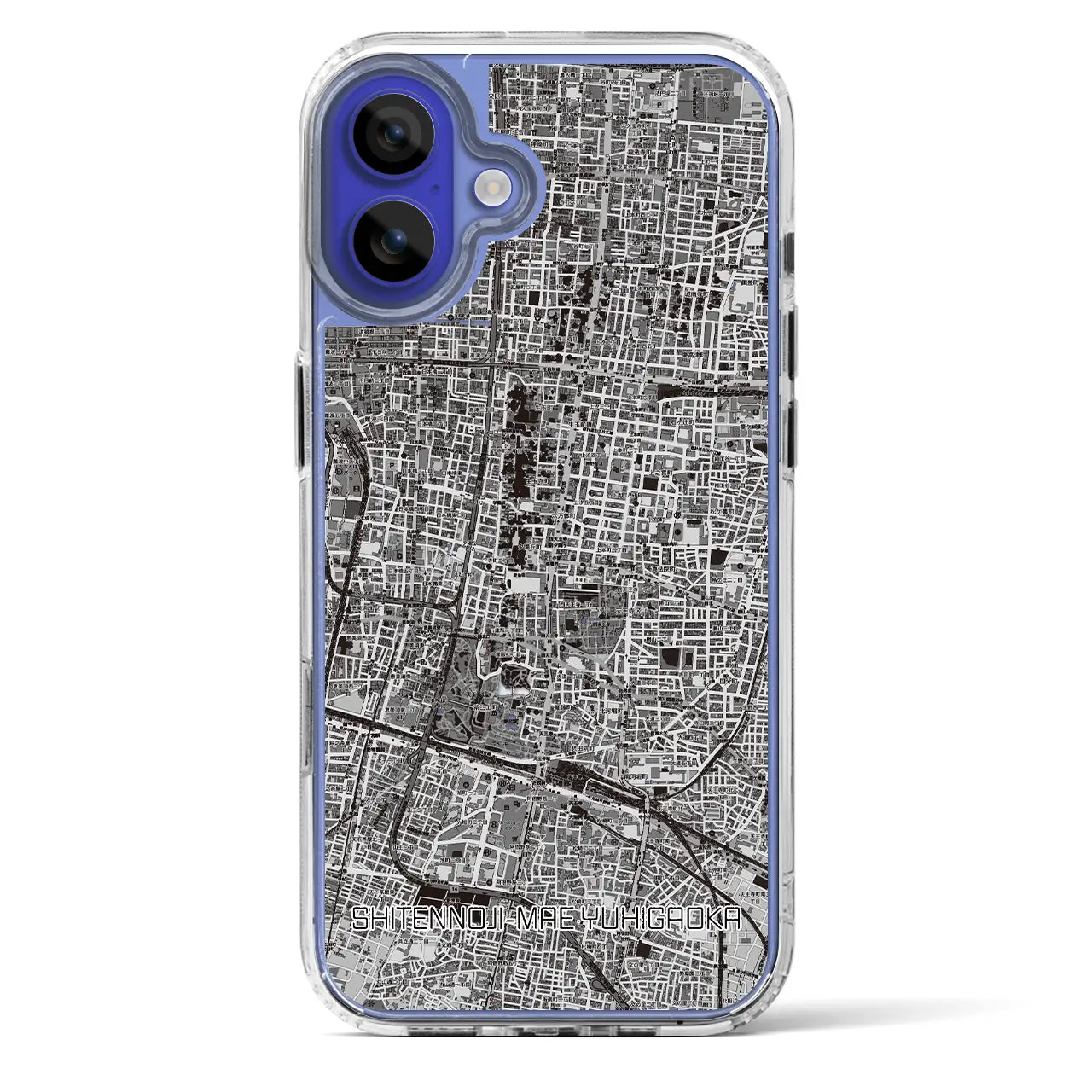 【四天王寺前夕陽ヶ丘（大阪府）】地図柄iPhoneケース（MagSafeタイプ）