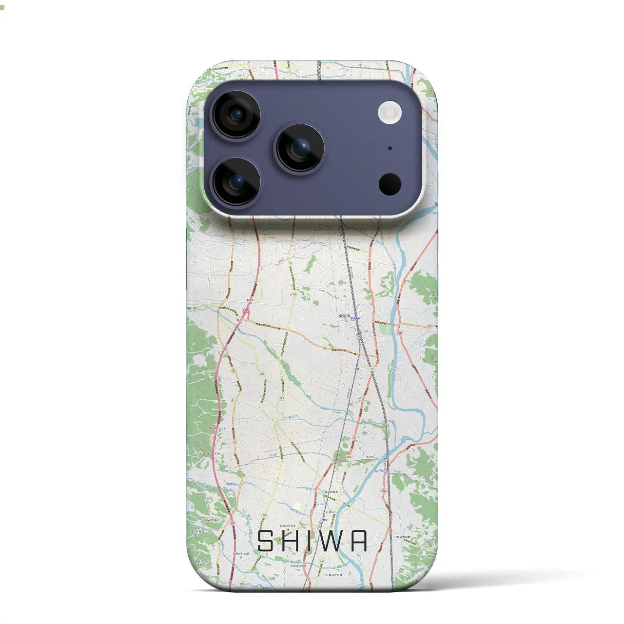 【紫波（岩手県）】地図柄iPhoneケース（バックカバータイプ）