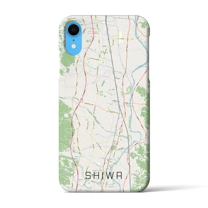 【紫波（岩手県）】地図柄iPhoneケース（バックカバータイプ）