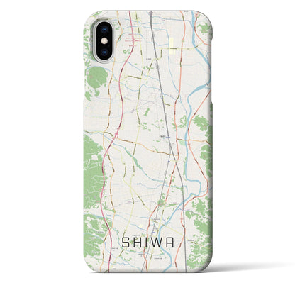 【紫波（岩手県）】地図柄iPhoneケース（バックカバータイプ）