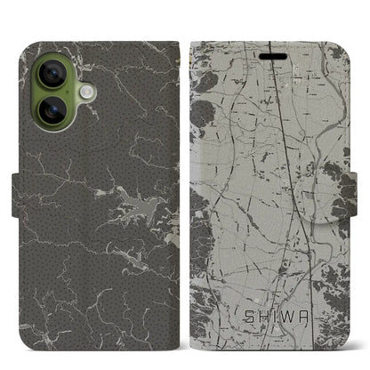 【紫波（岩手県）】地図柄iPhoneケース（手帳タイプ）