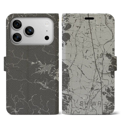 【紫波（岩手県）】地図柄iPhoneケース（手帳タイプ）