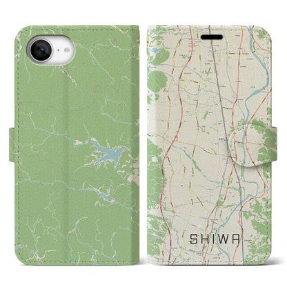 【紫波（岩手県）】地図柄iPhoneケース（手帳タイプ）