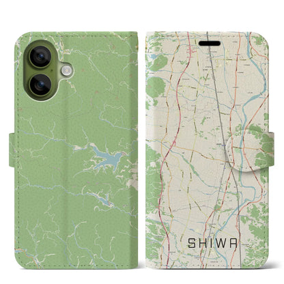 【紫波（岩手県）】地図柄iPhoneケース（手帳タイプ）