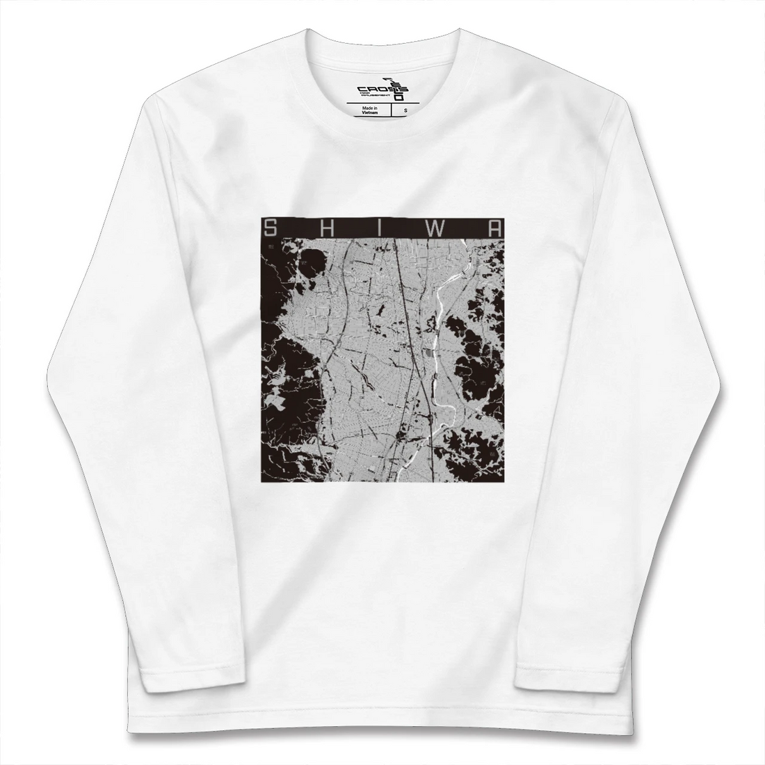 【紫波(岩手県)】地図柄ロングスリーブTシャツ