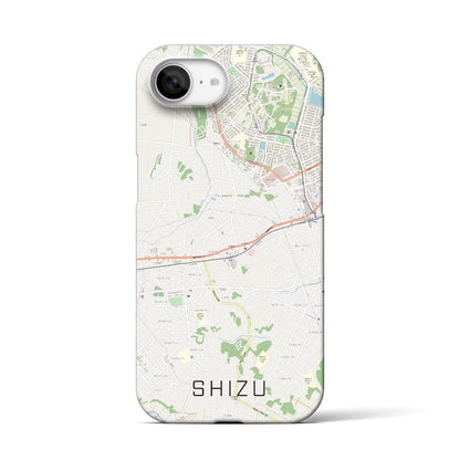 【志津（千葉県）】地図柄iPhoneケース（バックカバータイプ）