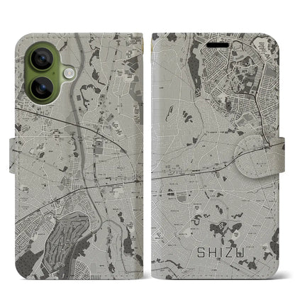 【志津（千葉県）】地図柄iPhoneケース（手帳タイプ）