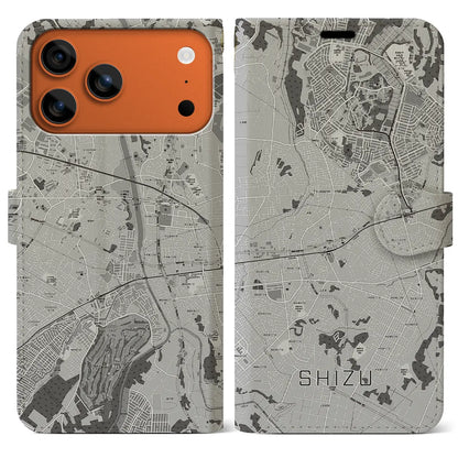 【志津（千葉県）】地図柄iPhoneケース（手帳タイプ）