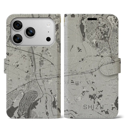 【志津（千葉県）】地図柄iPhoneケース（手帳タイプ）