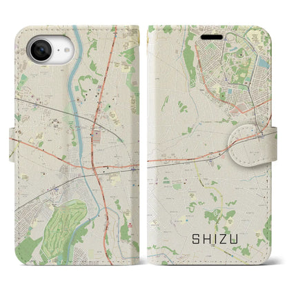 【志津（千葉県）】地図柄iPhoneケース（手帳タイプ）