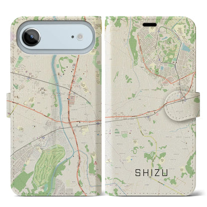 【志津（千葉県）】地図柄iPhoneケース（手帳タイプ）